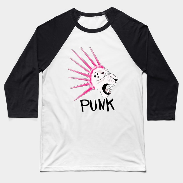 punk Baseball T-Shirt by msmart